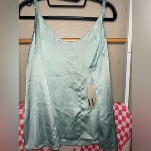 Worthington Green Camisole Silky Top